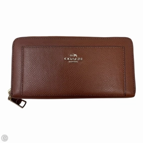 Accordion Zip Around Wallet Designer By Coach, Size: Large