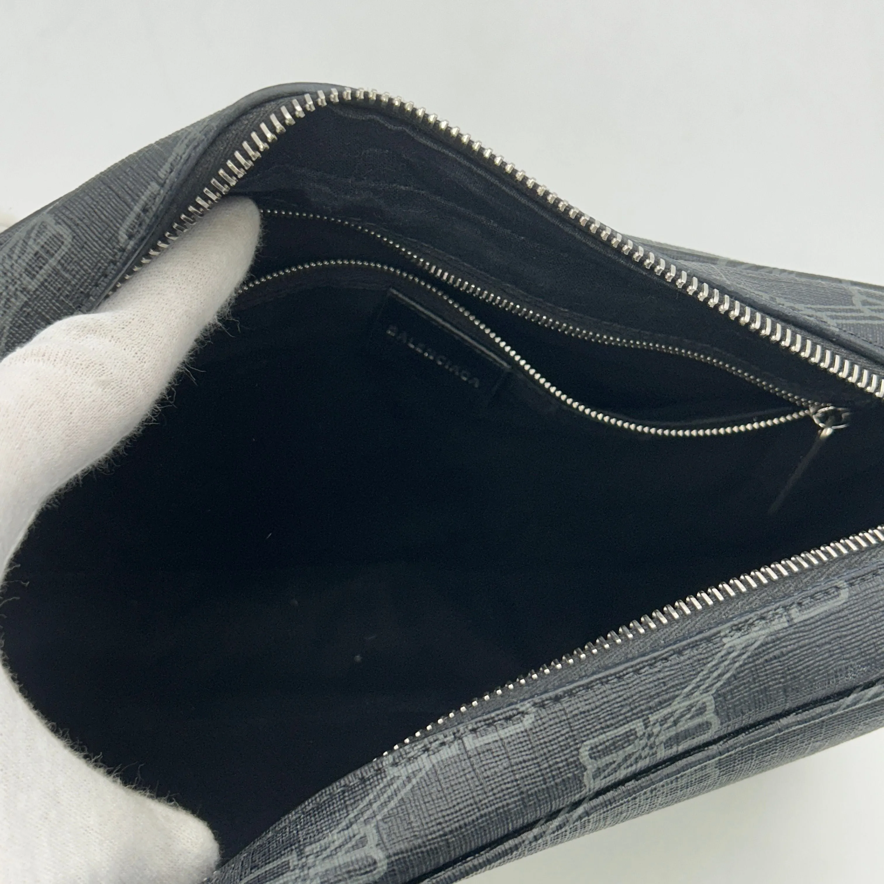 BALENCIAGA BB Monogram Signature Medium Camera Shoulder Bag 2120700132264
