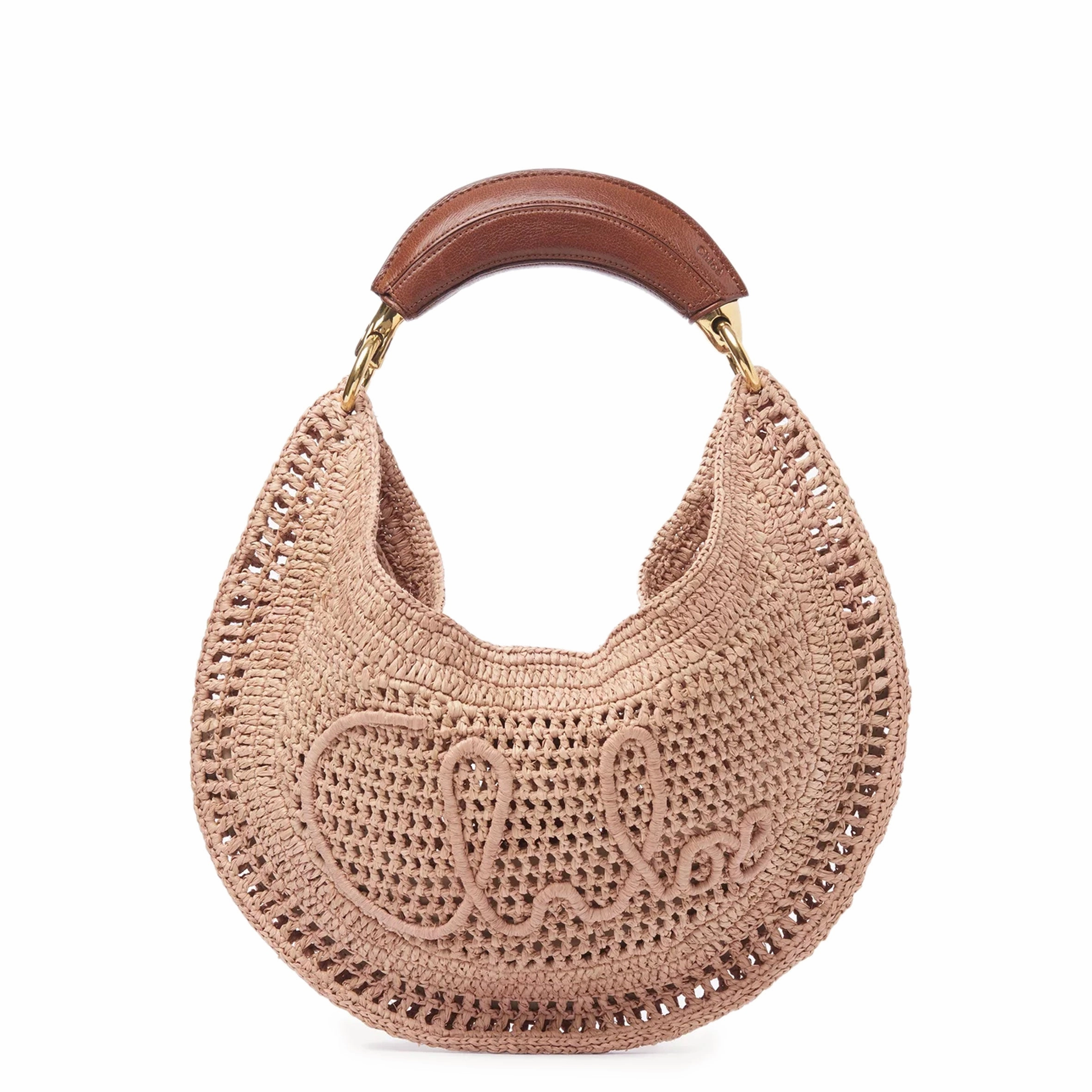 Banana Raffia Hobo, Beige