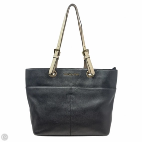 Bedford Leather Zip Pocket Tote Designer By Michael Kors, Size: Medium