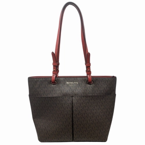 Bedford Logo Tote Bag Designer By Michael Kors, Size: Medium
