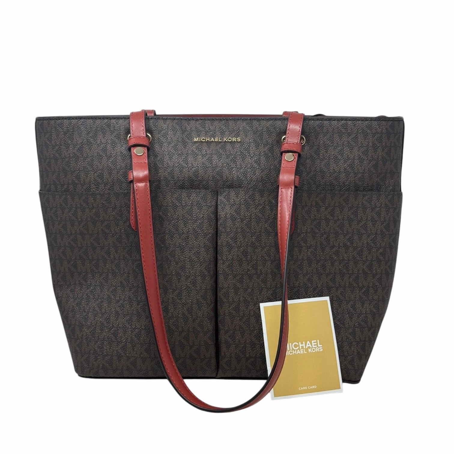 Bedford Logo Tote Bag Designer By Michael Kors, Size: Medium