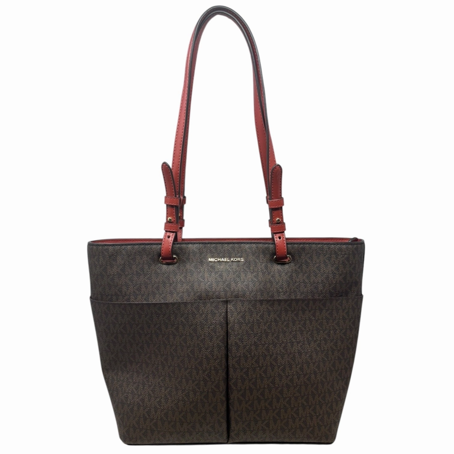 Bedford Logo Tote Bag Designer By Michael Kors, Size: Medium
