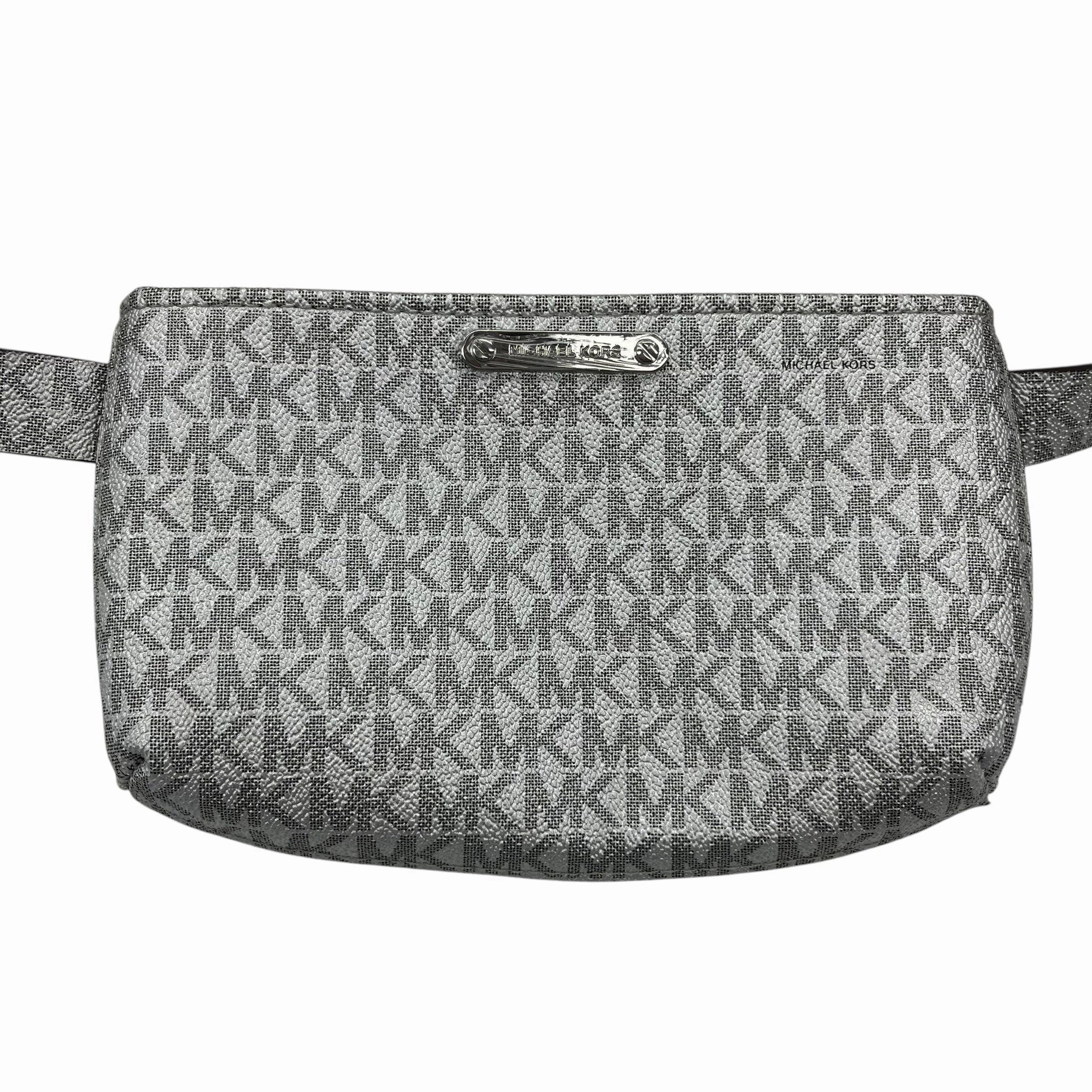 Belt Bag Designer By Michael Kors In Silver, Size:Medium
