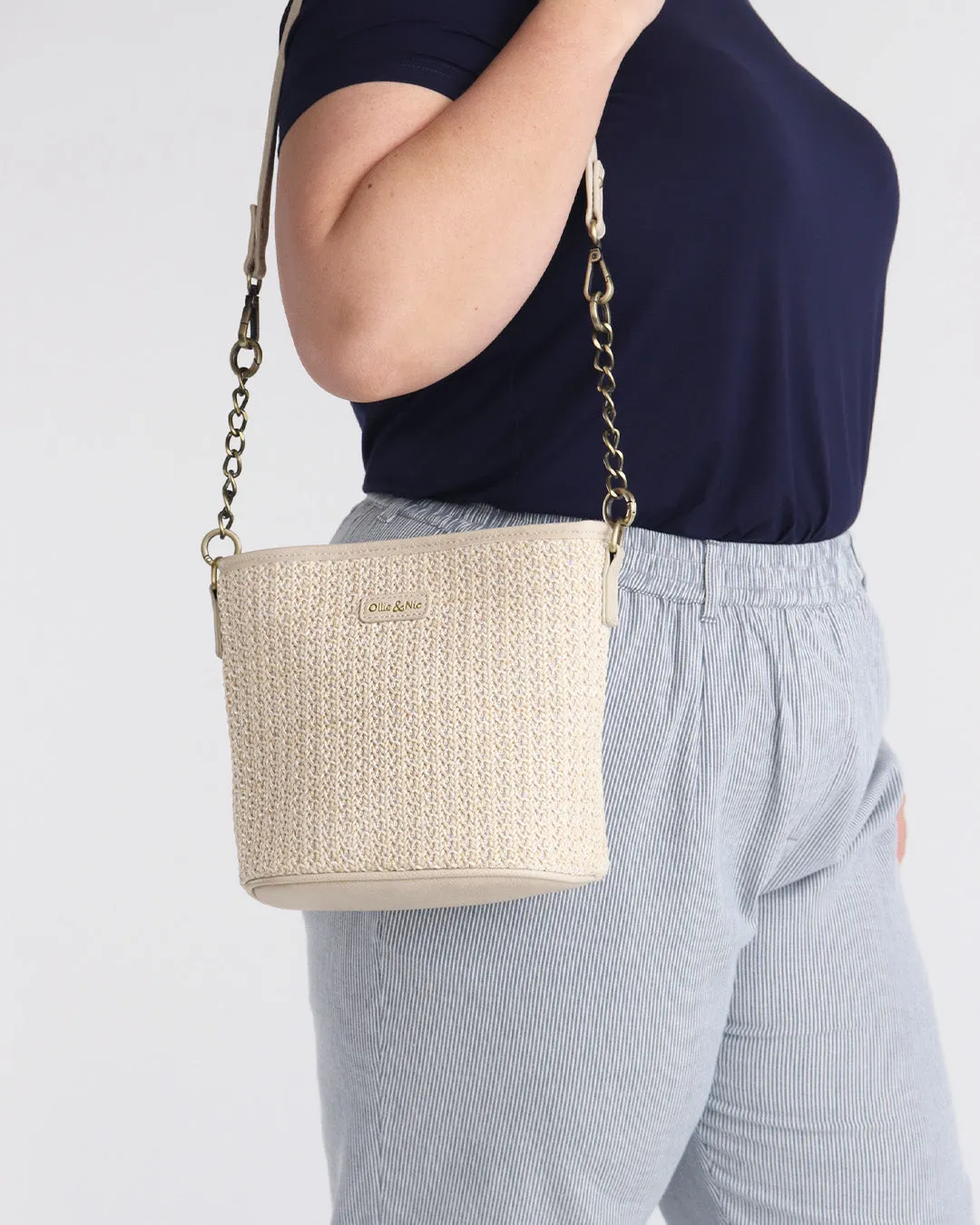 Billie Mini Bucket Bag - Natural