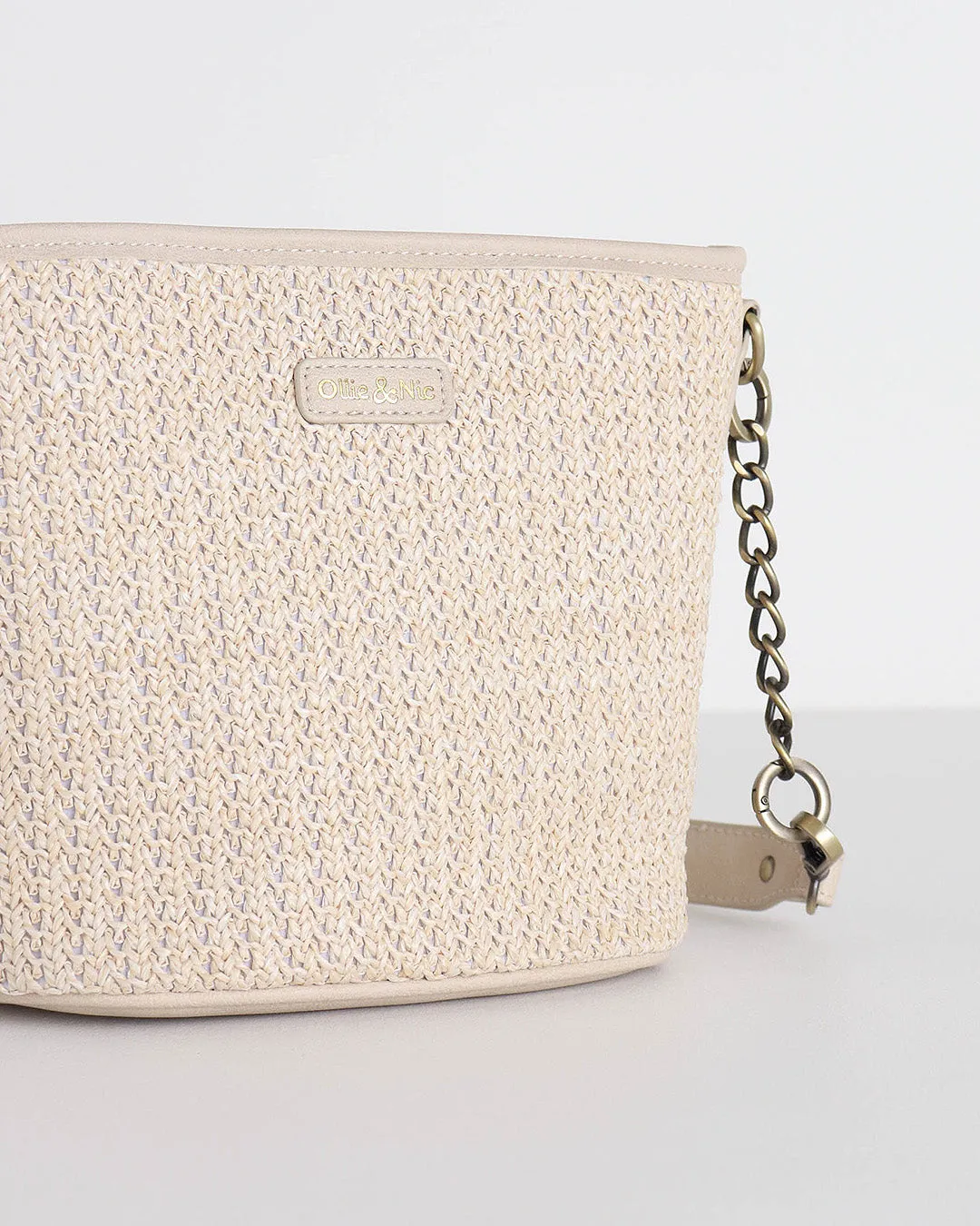 Billie Mini Bucket Bag - Natural