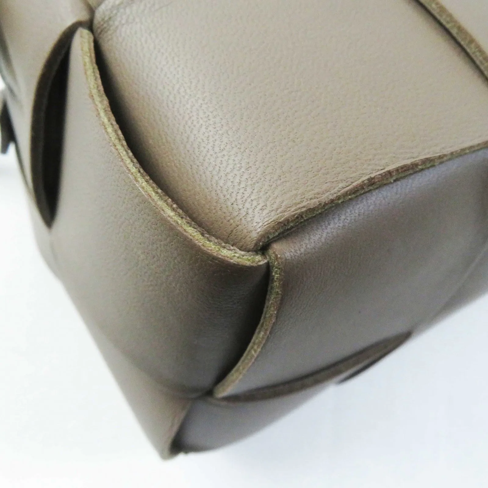 BOTTEGAVENETA Shoulder Bag 729166 leather Taupe (Greige) Small Brick Cassette