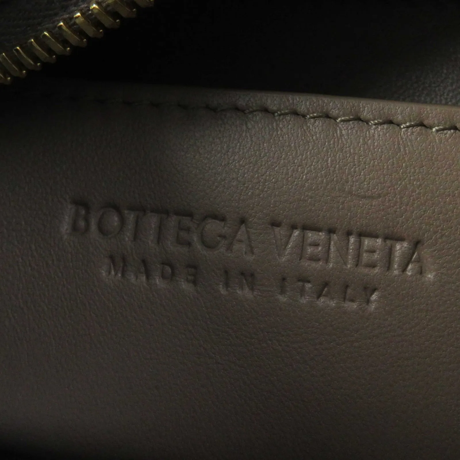 BOTTEGAVENETA Shoulder Bag 729166 leather Taupe (Greige) Small Brick Cassette