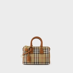 Bowling Bag - Burberry - Leather - Beige