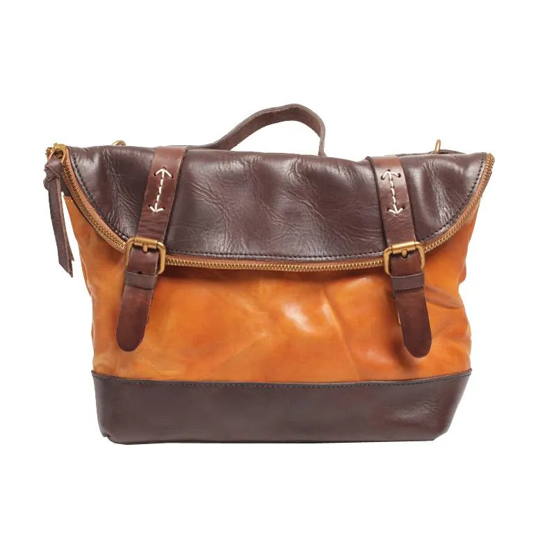 Brown Womens Leather Satchel Handbag Womens Satchel Shoulder Handbags Purse for Ladies