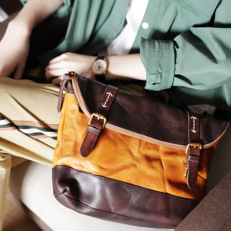 Brown Womens Leather Satchel Handbag Womens Satchel Shoulder Handbags Purse for Ladies
