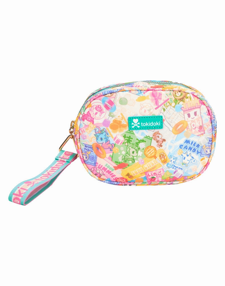 Candy Craze Round Zip Pouch Wristlet
