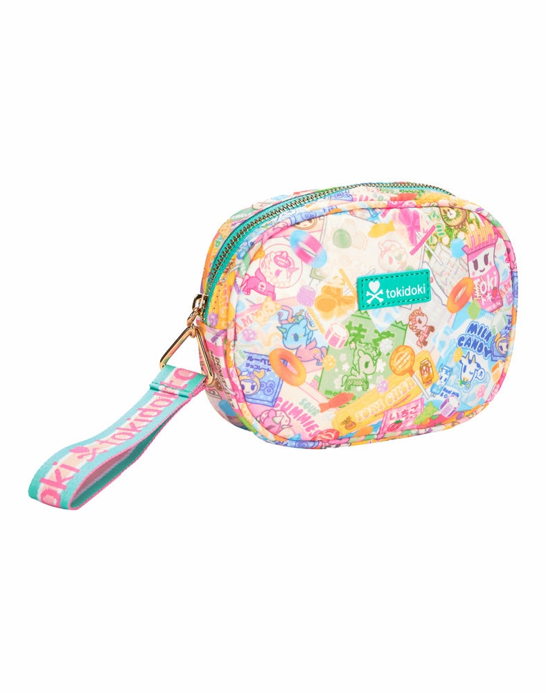 Candy Craze Round Zip Pouch Wristlet