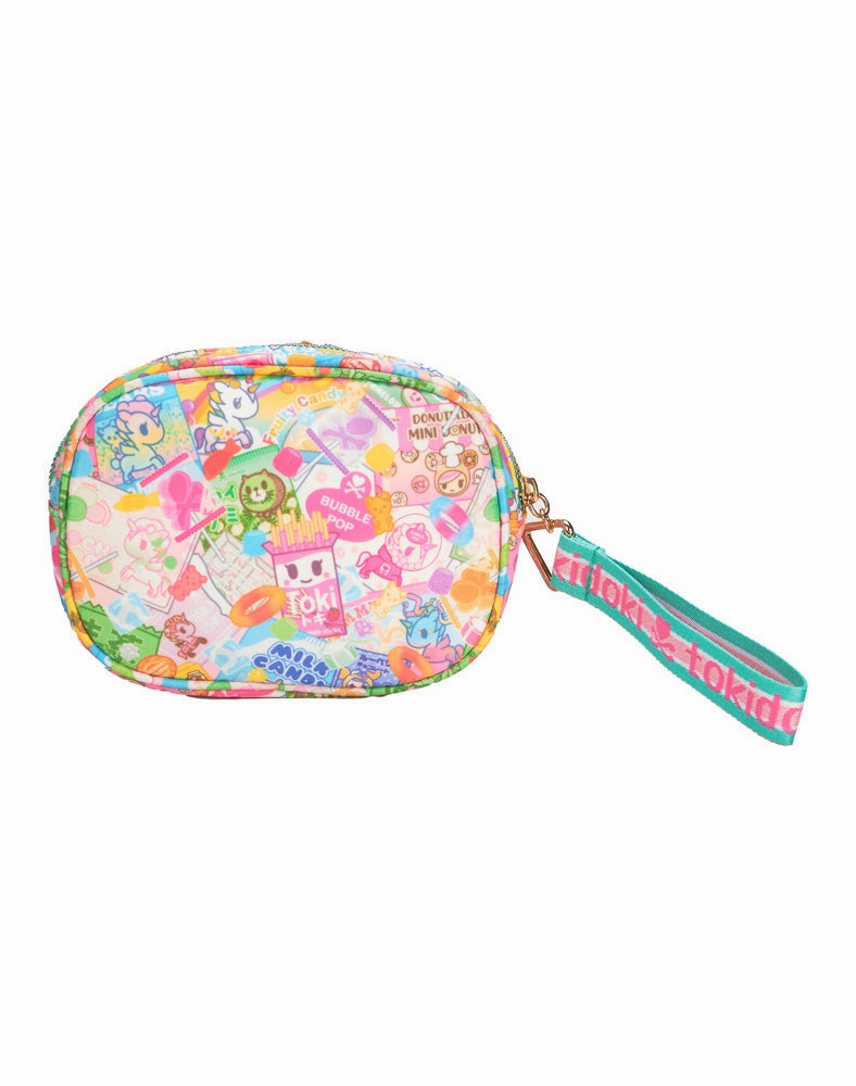 Candy Craze Round Zip Pouch Wristlet