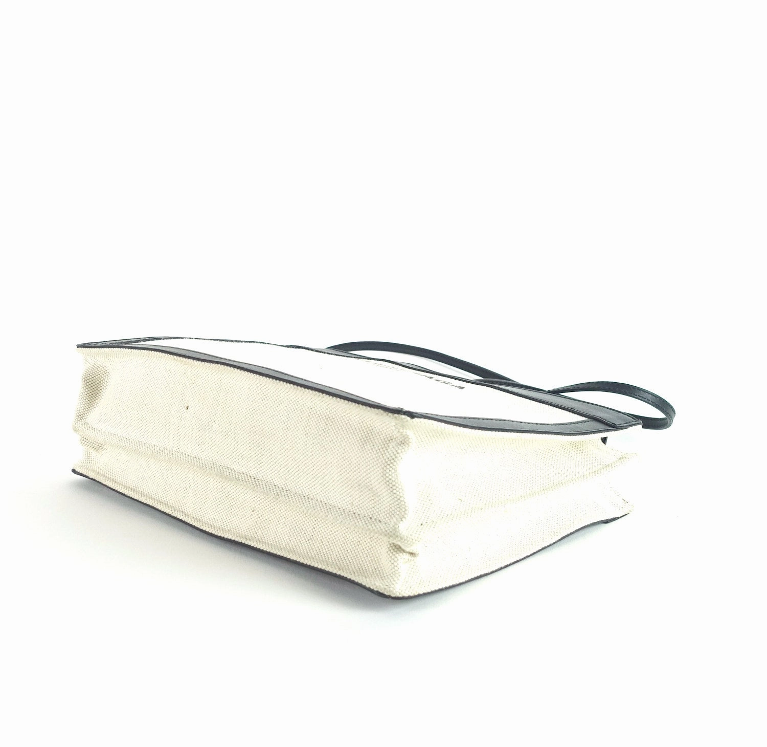 Canvas and Leather Tote Bag