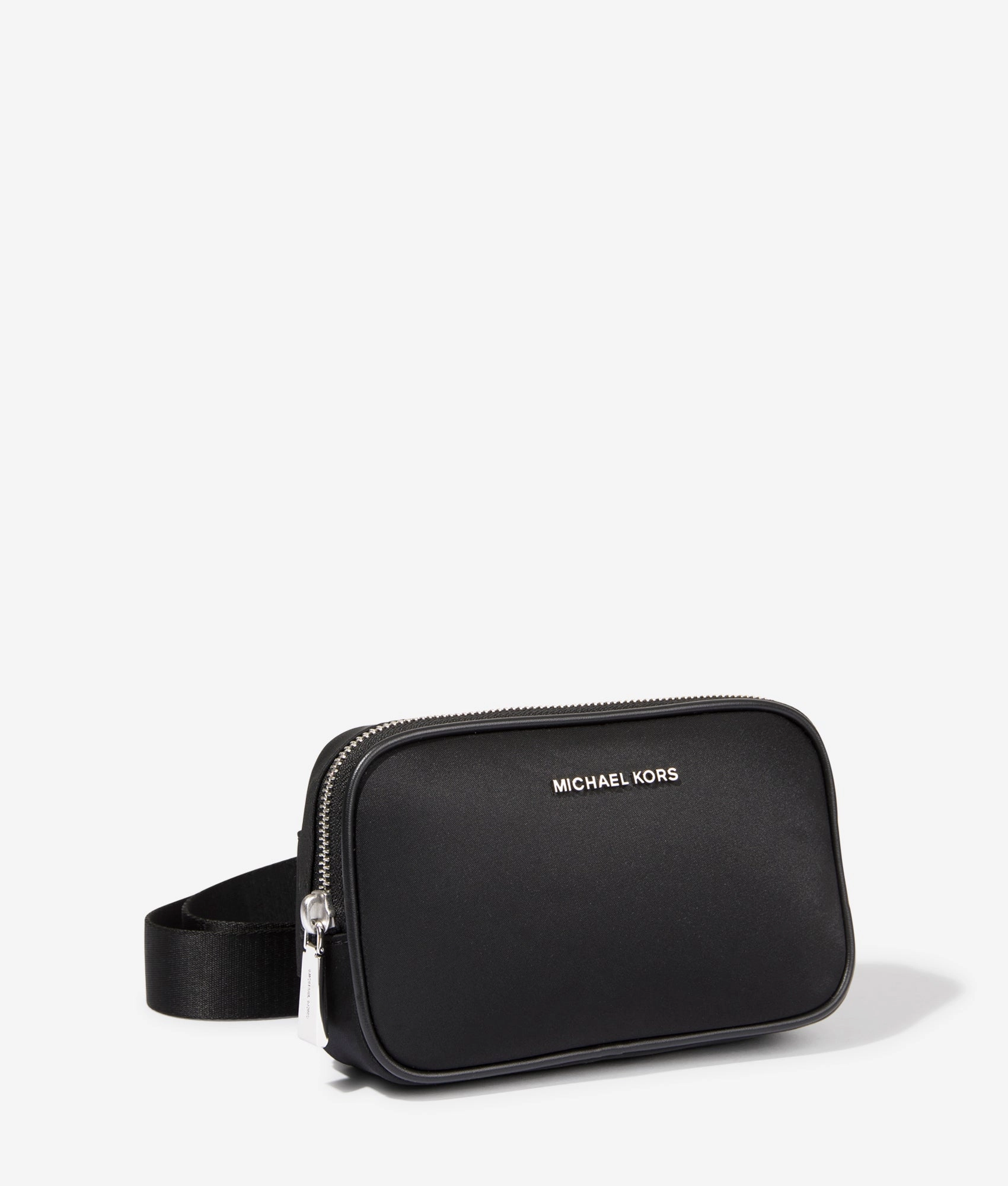 Cara small nylon belt bag in black