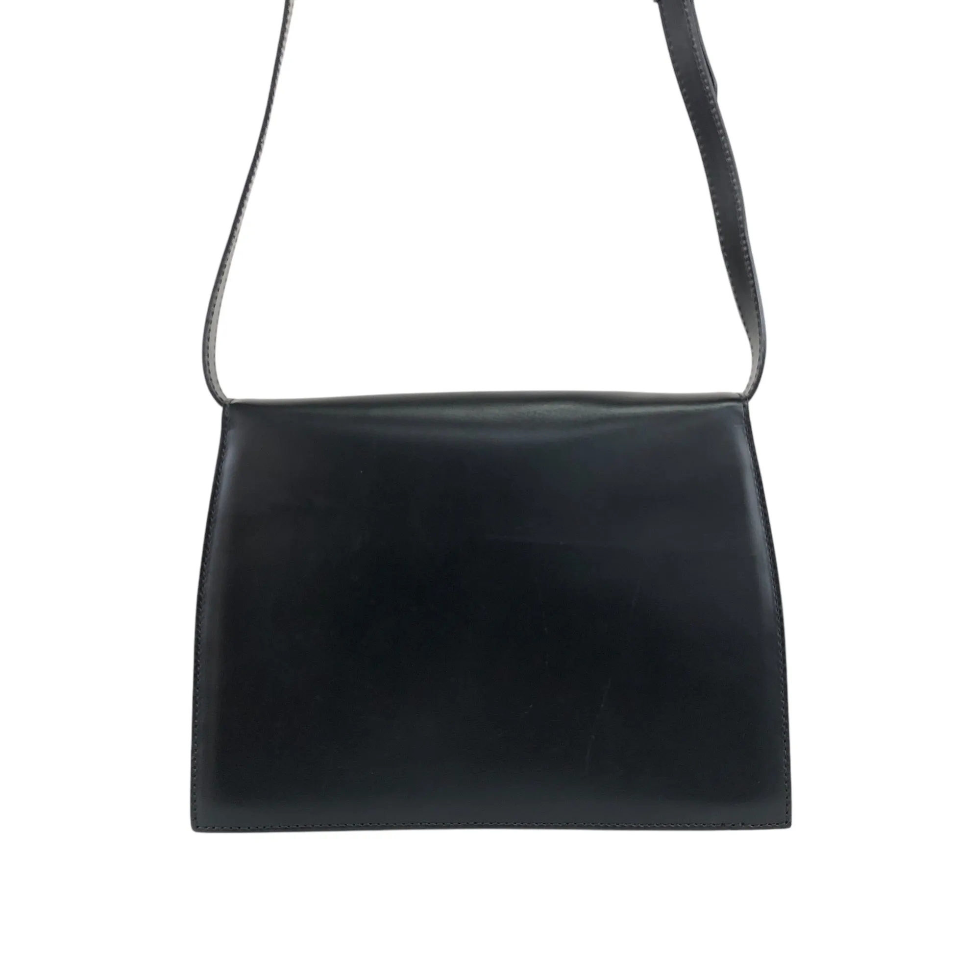 CELINE Horse Bit Shoulder bag Black Vintage hcjm5v