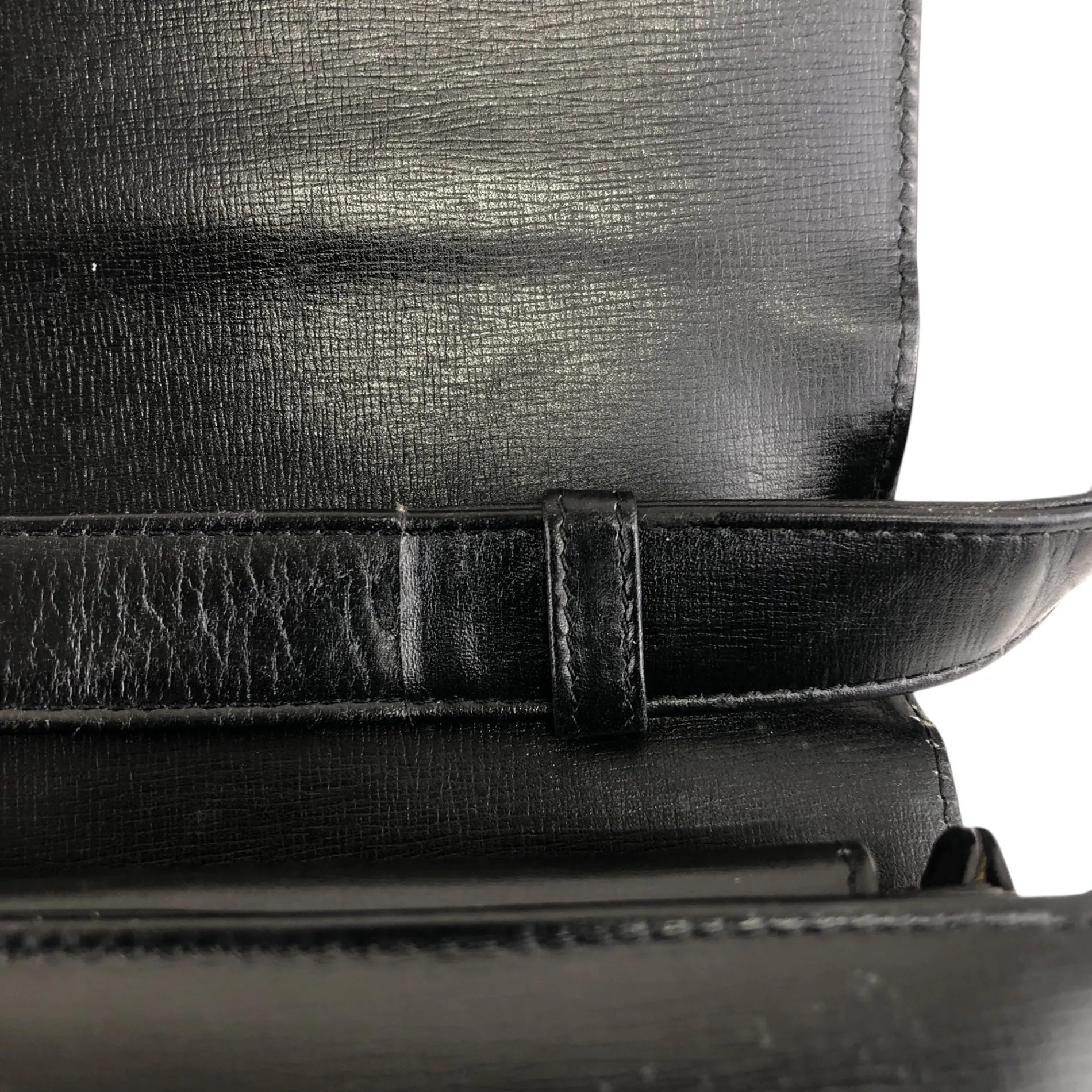 CELINE Horse Carriage Shoulder bag Black Vintage mi8zzx