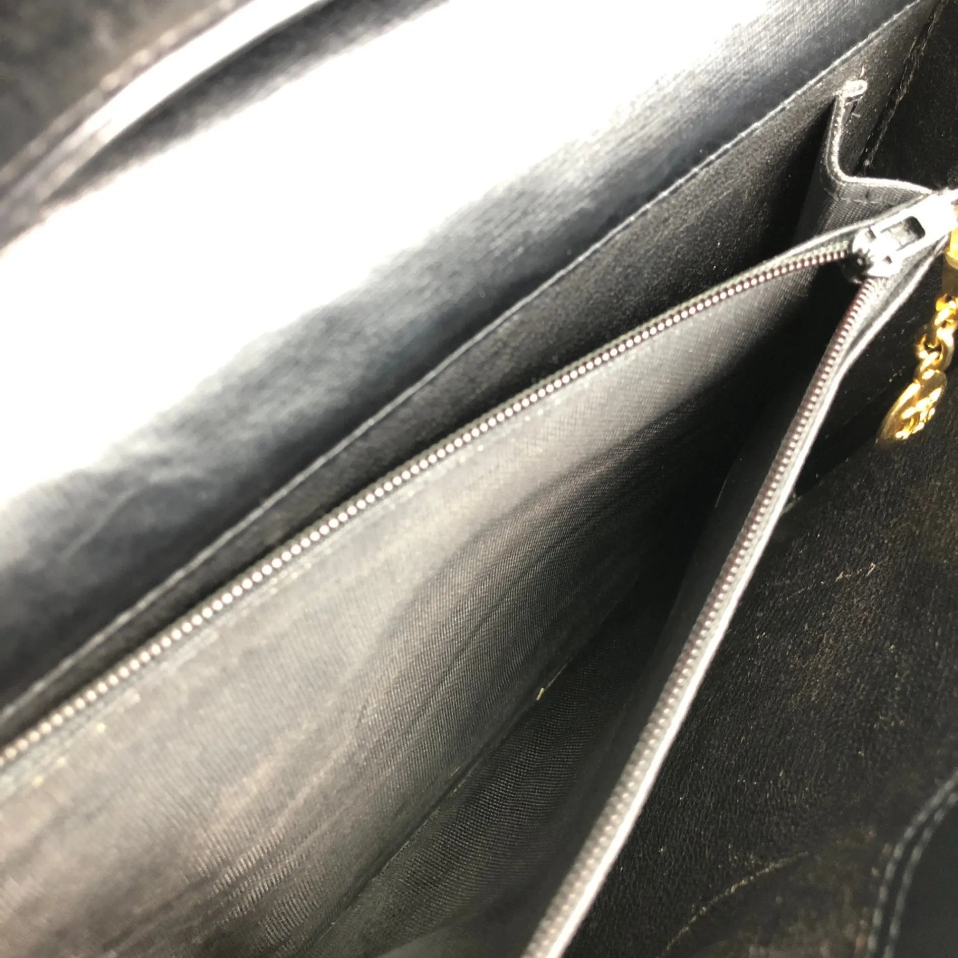 CELINE Horse Carriage Shoulder bag Black Vintage mi8zzx