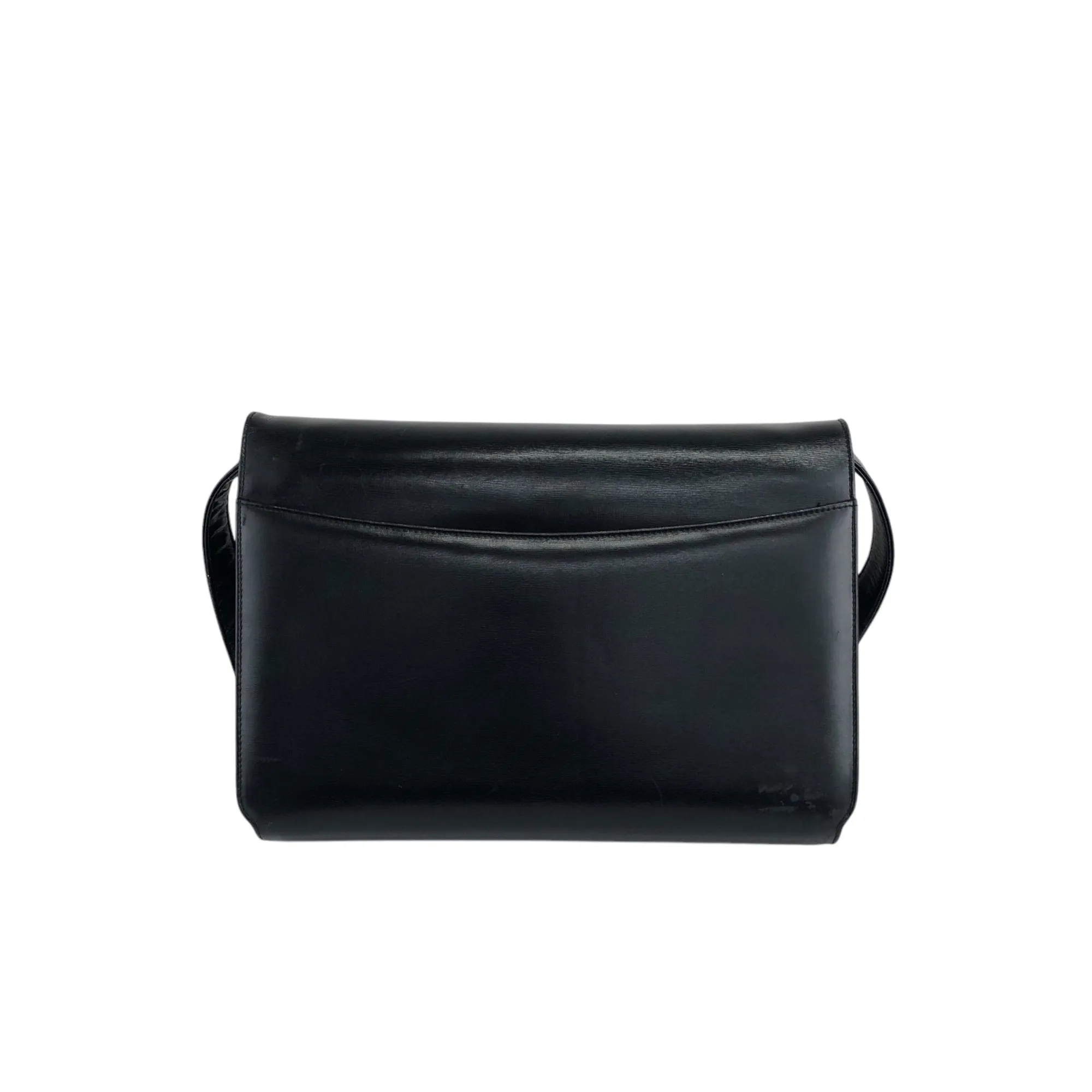 CELINE Horse Carriage Shoulder bag Black Vintage mi8zzx