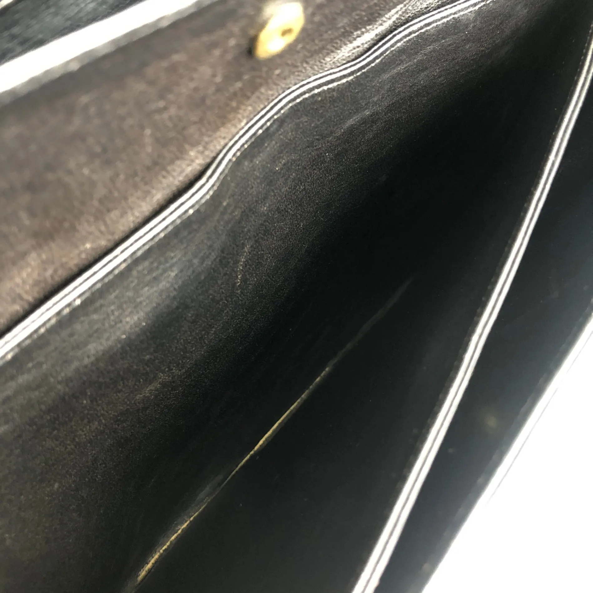 CELINE Horse Carriage Shoulder bag Black Vintage mi8zzx