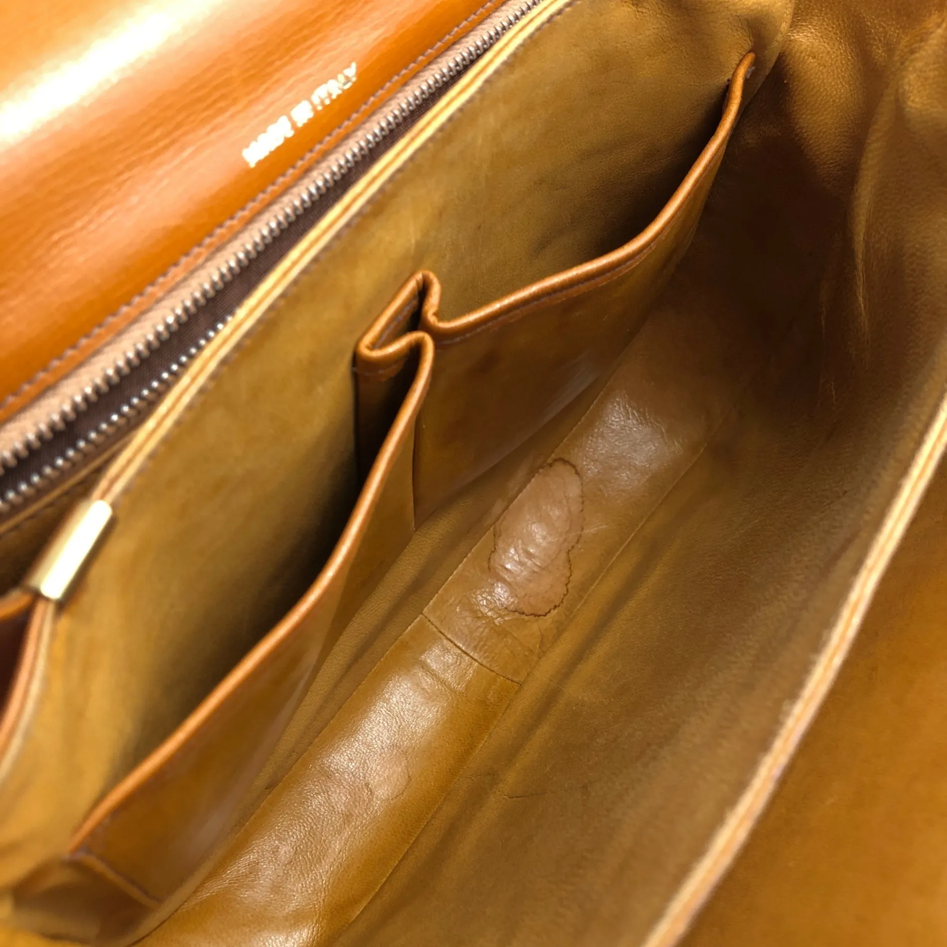 CELINE Horse Carriage Shoulder bag Brown Vintage pejihj