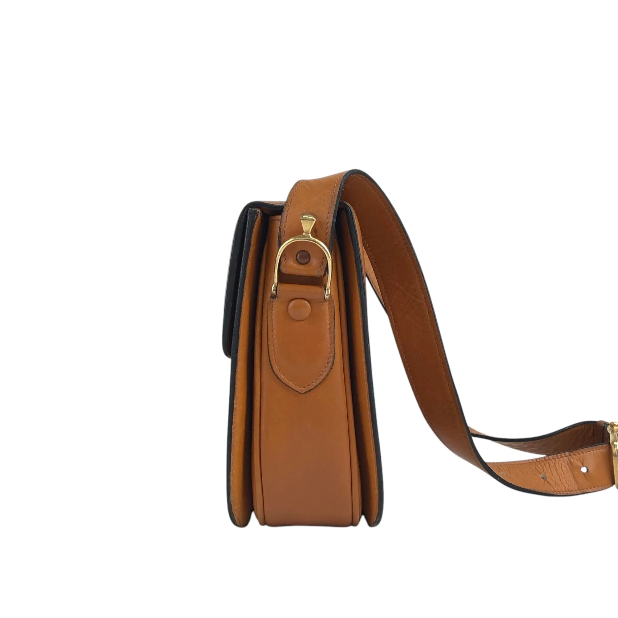 CELINE Horse Carriage Shoulder bag Brown Vintage pejihj