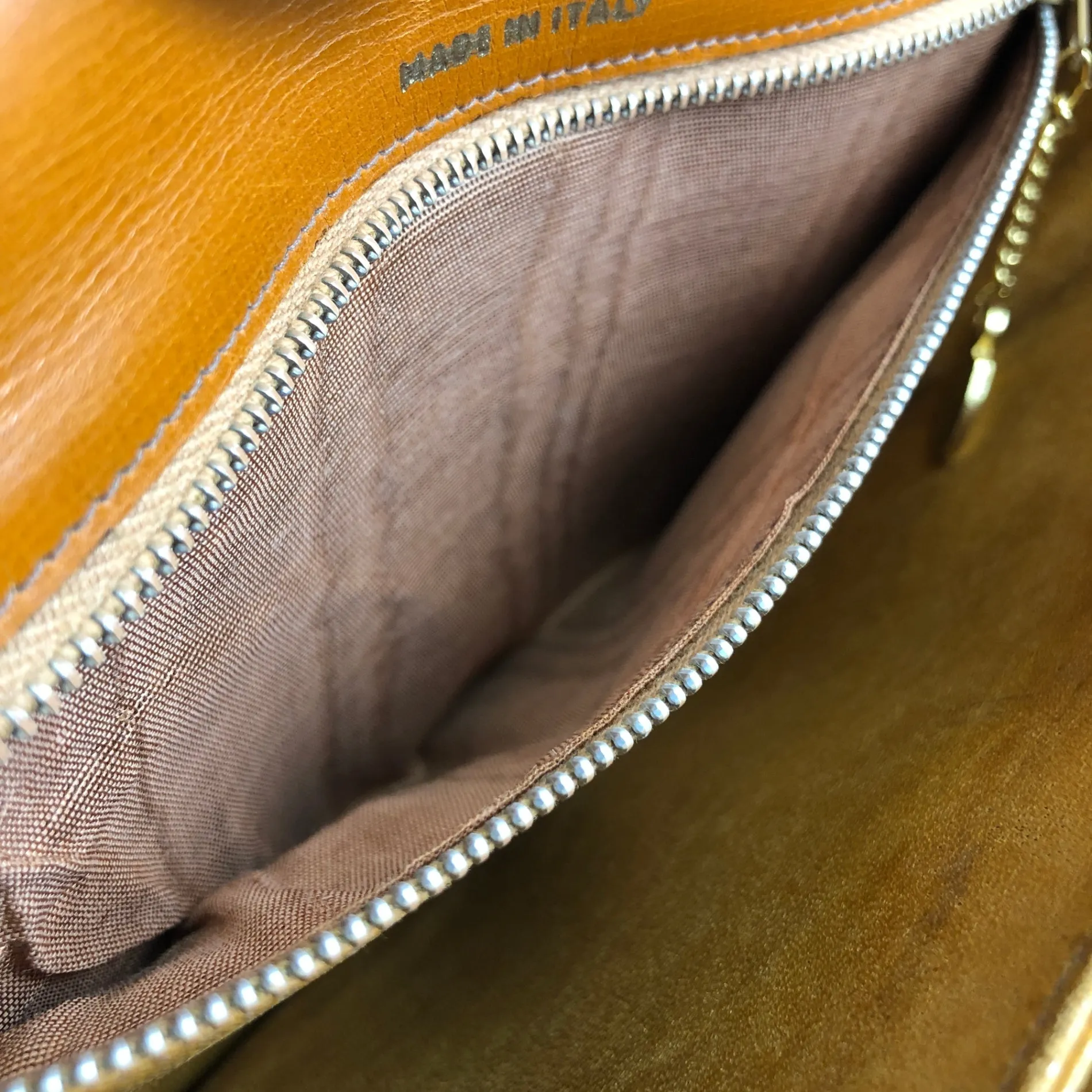 CELINE Horse Carriage Shoulder bag Brown Vintage pejihj