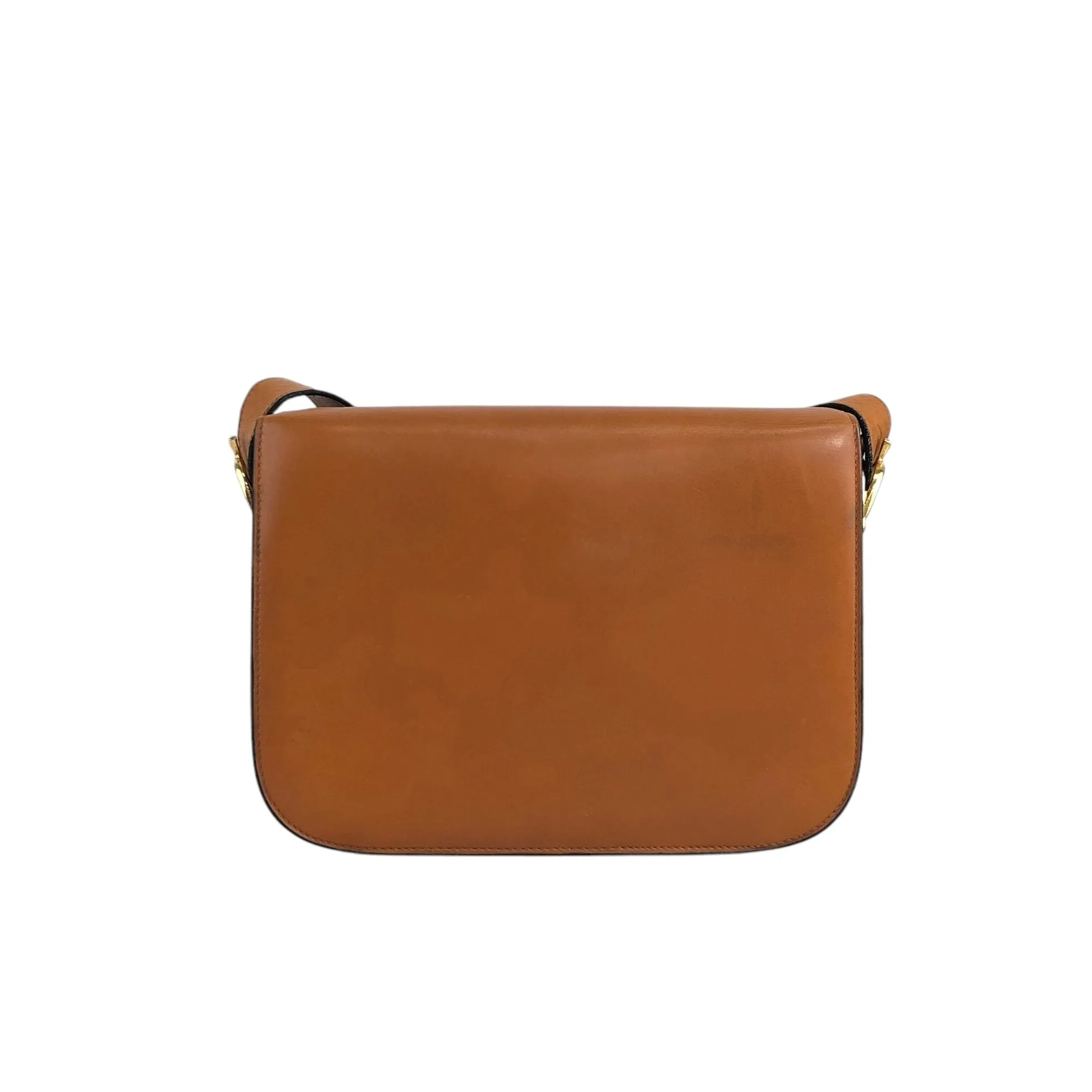 CELINE Horse Carriage Shoulder bag Brown Vintage pejihj
