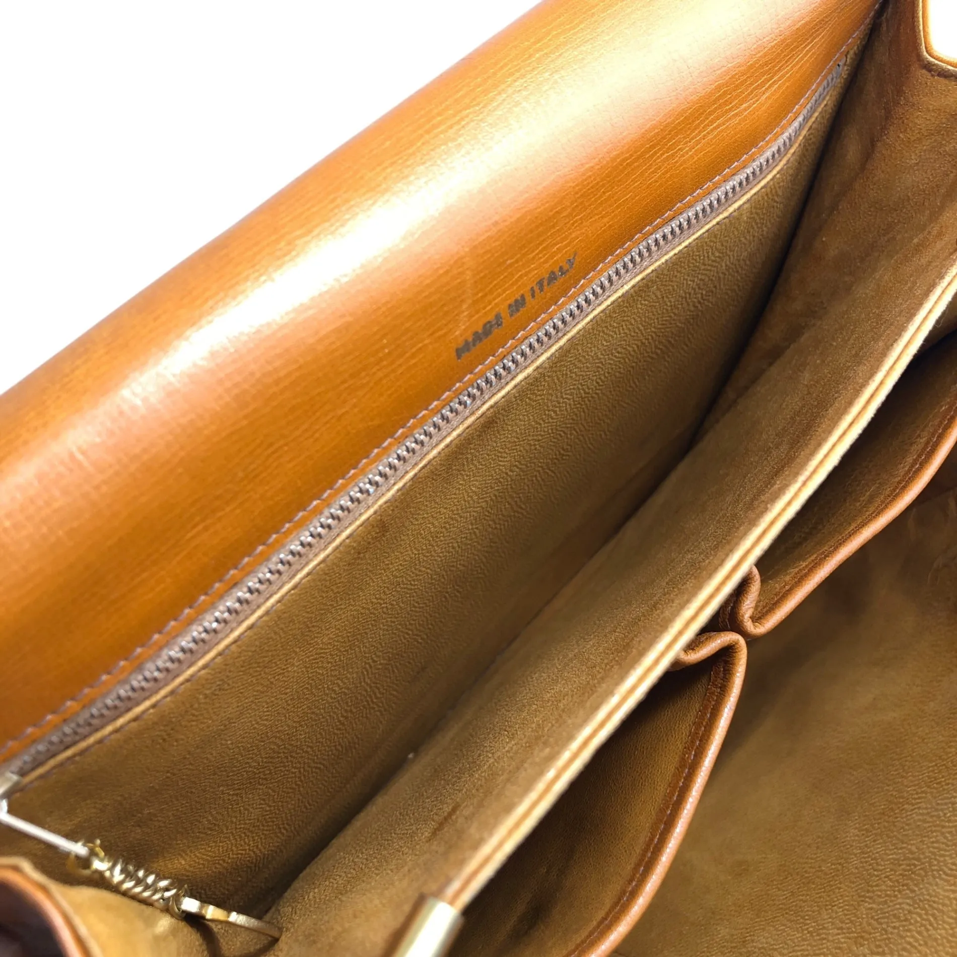 CELINE Horse Carriage Shoulder bag Brown Vintage pejihj