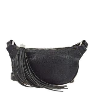 Chanel 2001-2003 Black Calfskin Shoulder Bag