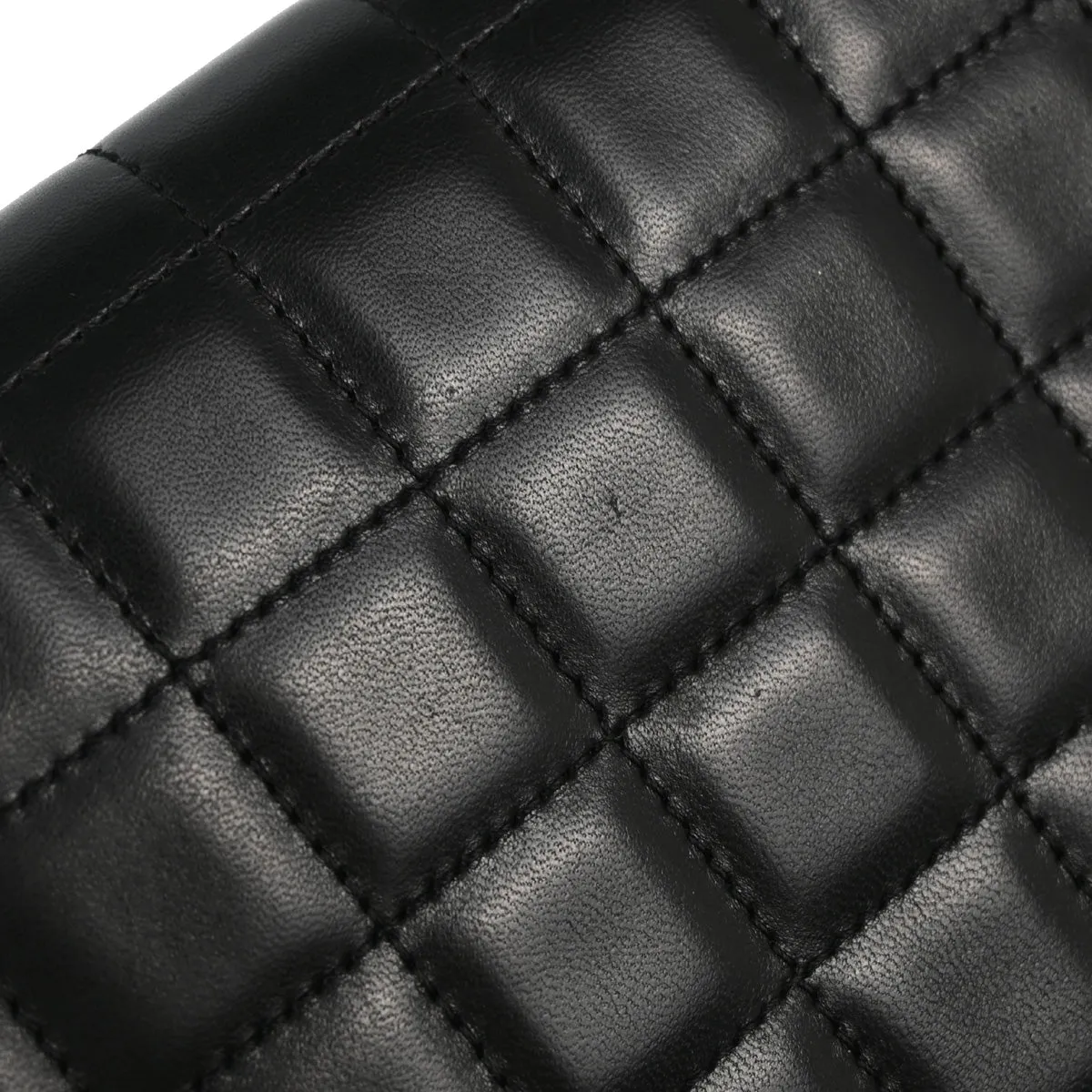 Chanel Black Lambskin Choco Bar East West Shoulder Bag