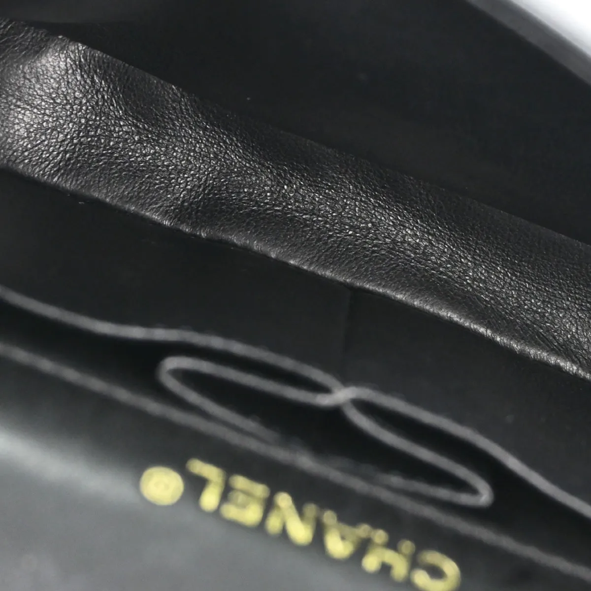 Chanel Black Lambskin Choco Bar East West Shoulder Bag