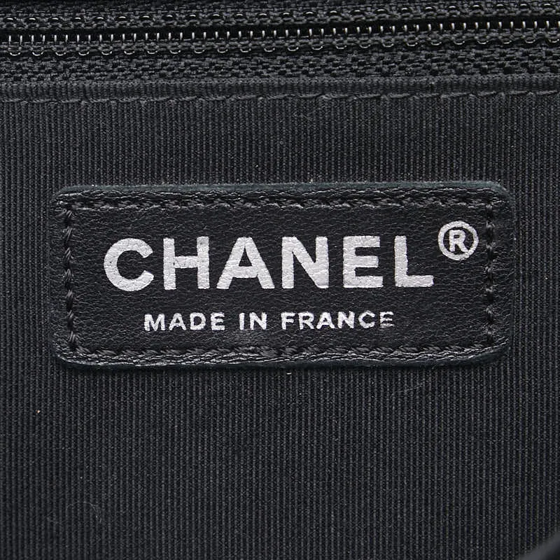 Chanel Large Perforated Leather Le Boy Flap Bag Leather Shoulder Bag in Good condition
