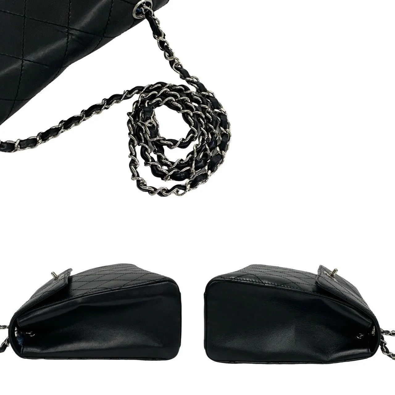Chanel Matelasse Lambskin 26cm Chain Shoulder Bag Leather Shoulder Bag 59289 in Excellent condition