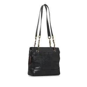 CHANEL Triple Coco Caviar Shoulder Bag