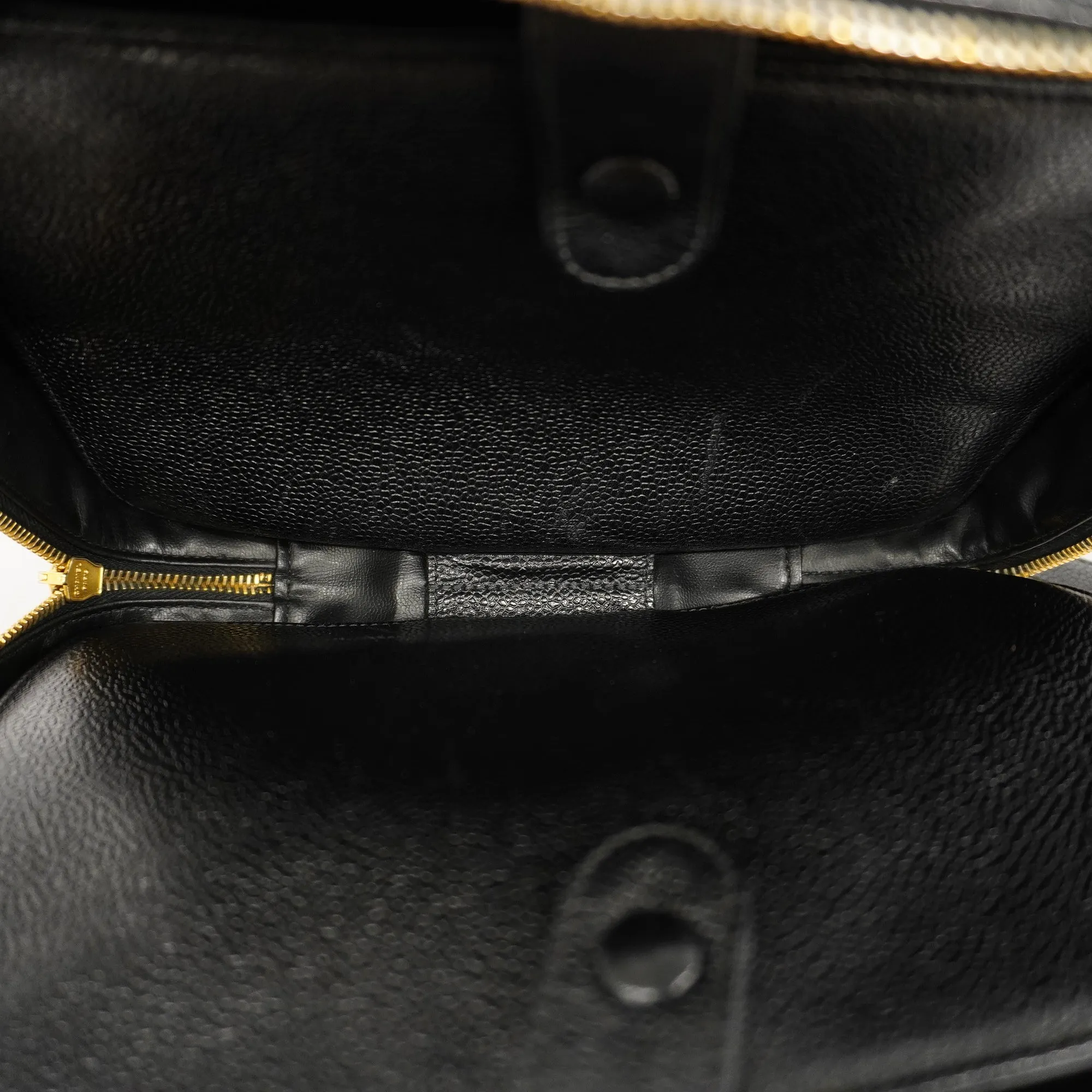 ChanelAuth  2WAY Bag Women's Caviar Leather HandBag,Shoulder Bag Black