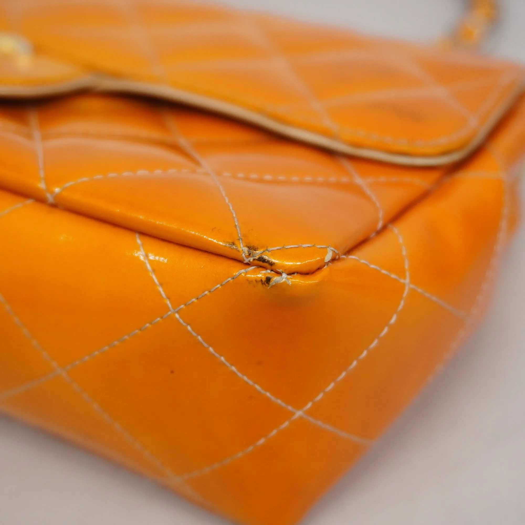 ChanelAuth  Matelasse Chain Shoulder Bag Lambskin Women's Patent Leather