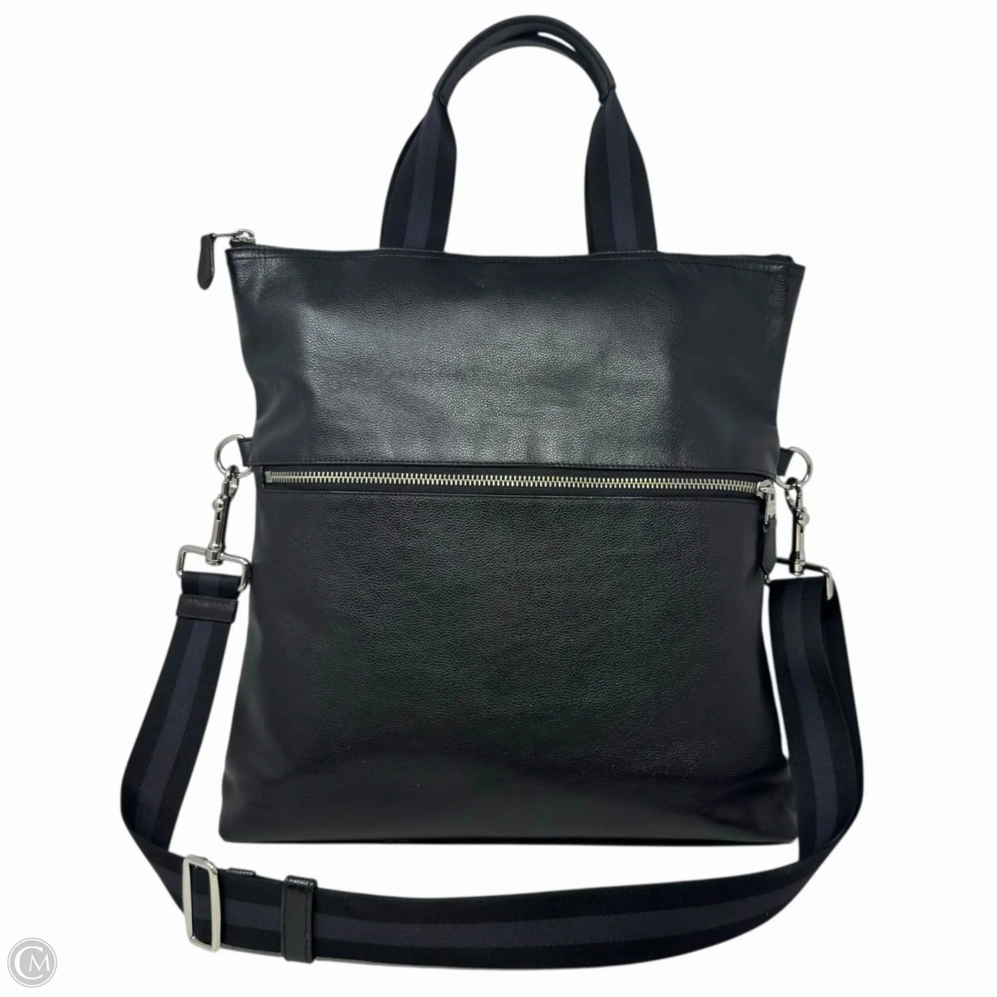 Charles Foldover Tote Designer By Coach, Size: Large