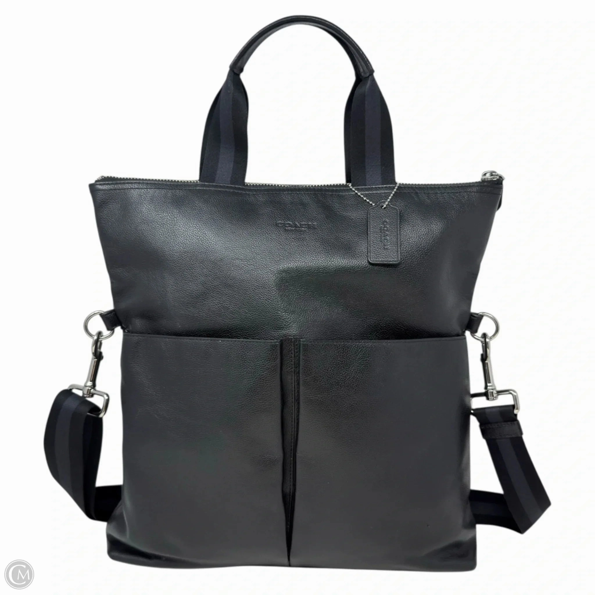 Charles Foldover Tote Designer By Coach, Size: Large