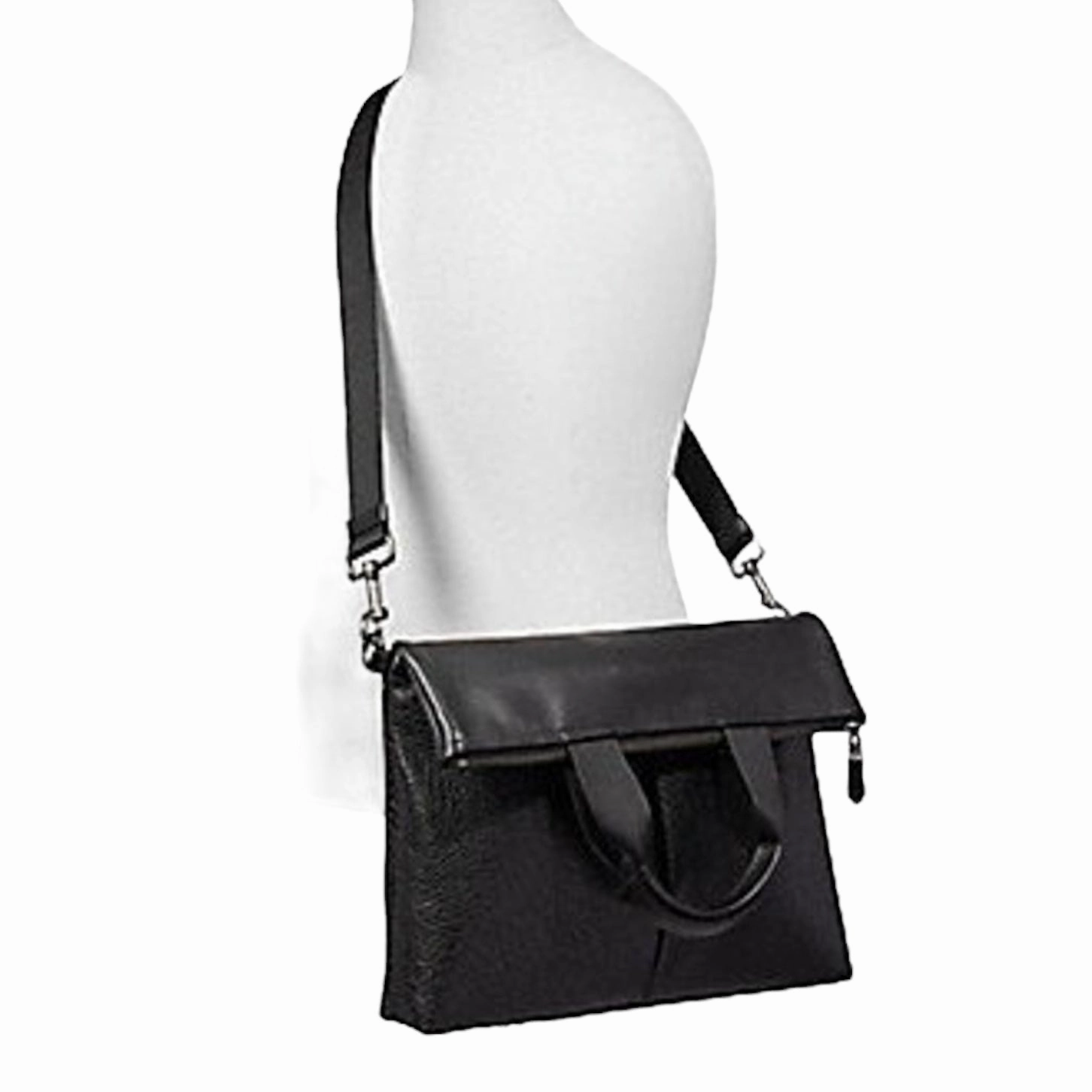 Charles Foldover Tote Designer By Coach, Size: Large
