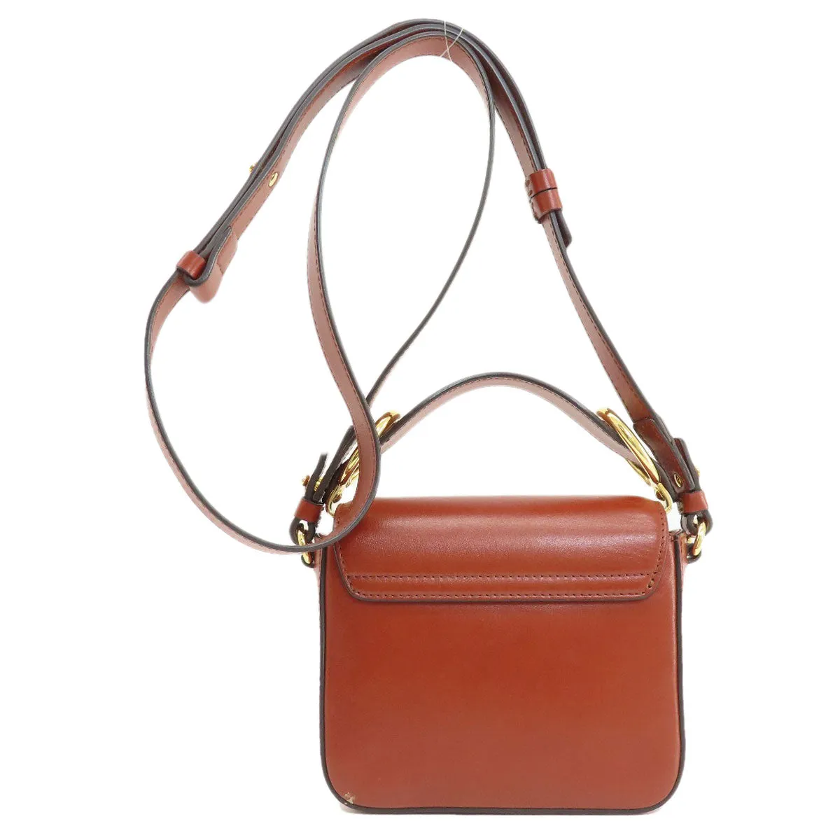 Chloe Shoulder Bag leather Brown Mini long Shoulder Chloe C 2WAY