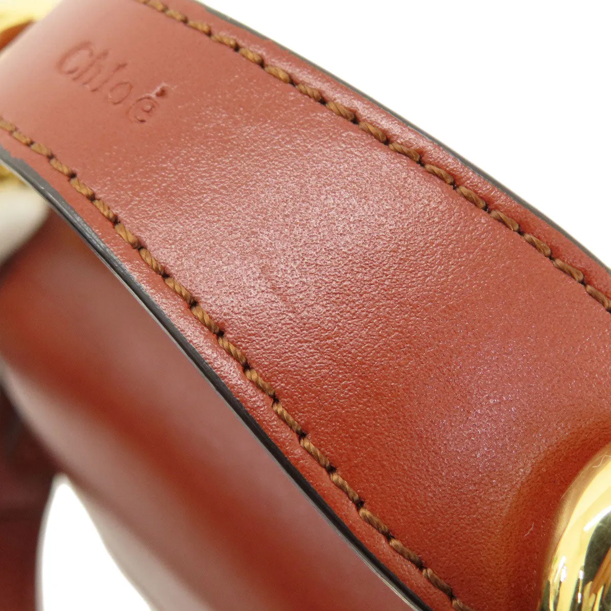 Chloe Shoulder Bag leather Brown Mini long Shoulder Chloe C 2WAY
