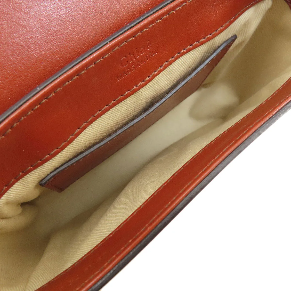 Chloe Shoulder Bag leather Brown Mini long Shoulder Chloe C 2WAY