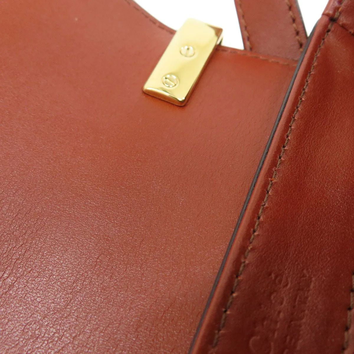 Chloe Shoulder Bag leather Brown Mini long Shoulder Chloe C 2WAY