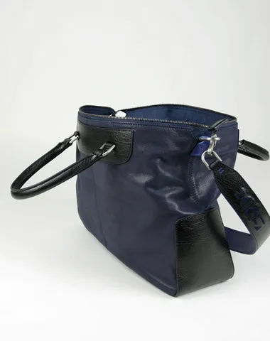 Classic Large Womens Gray Leather Work Handbag Purse Leather Shoulder Purse Bag for Ladies