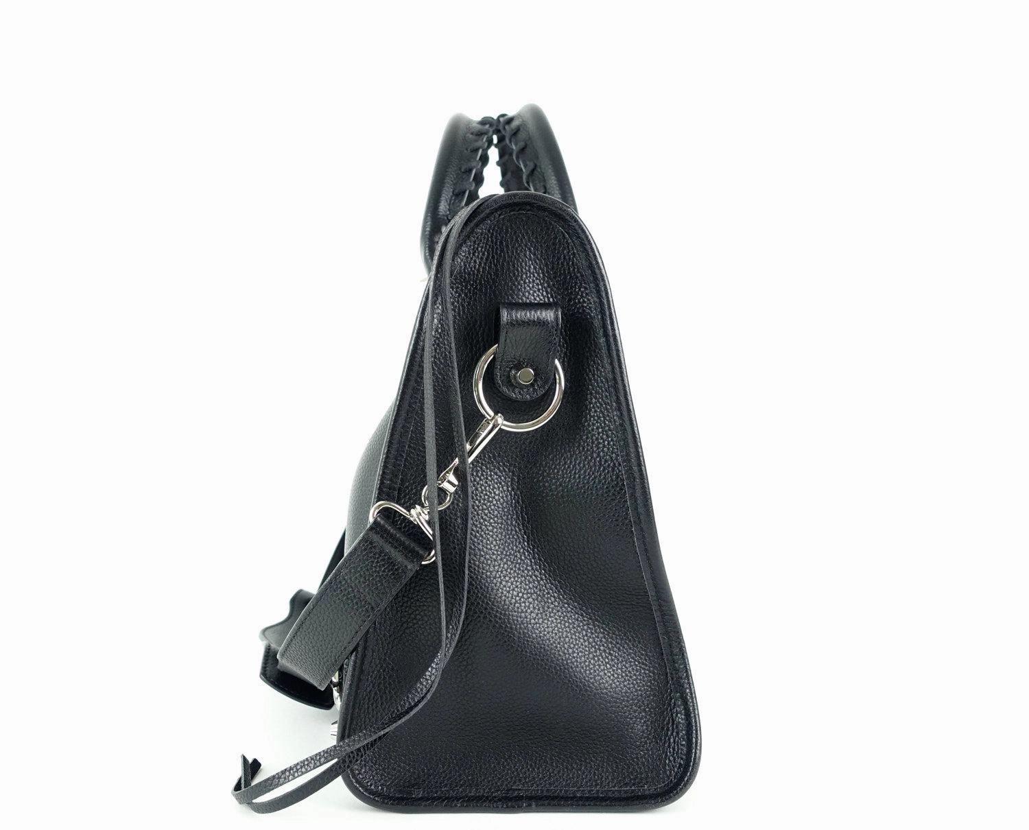 Classic Agneau Leather City Bag