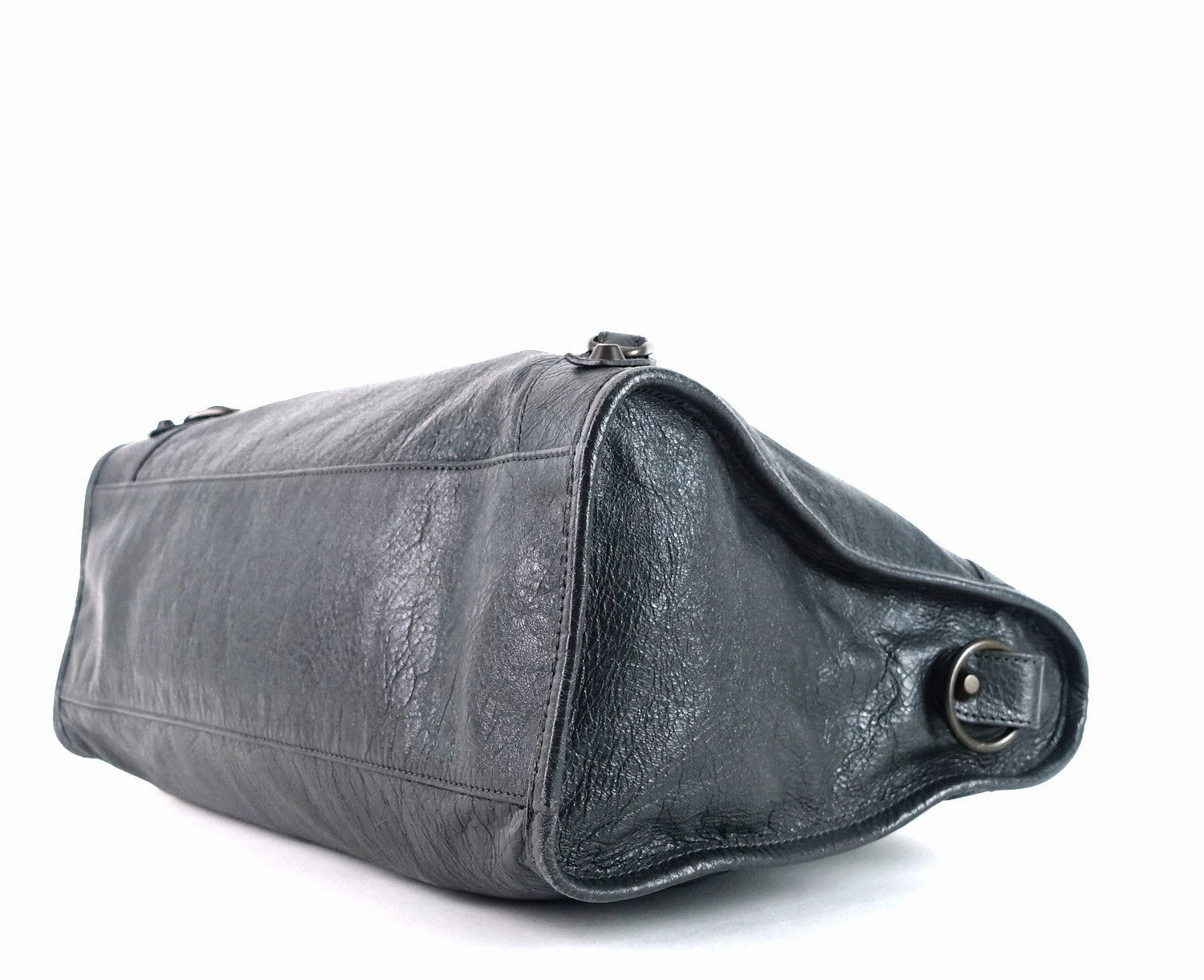 Classic Agneau Leather City Bag