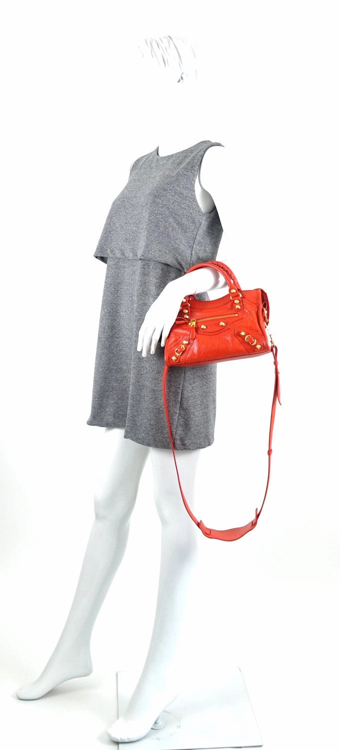 Classic Agneau Leather Mini City Bag