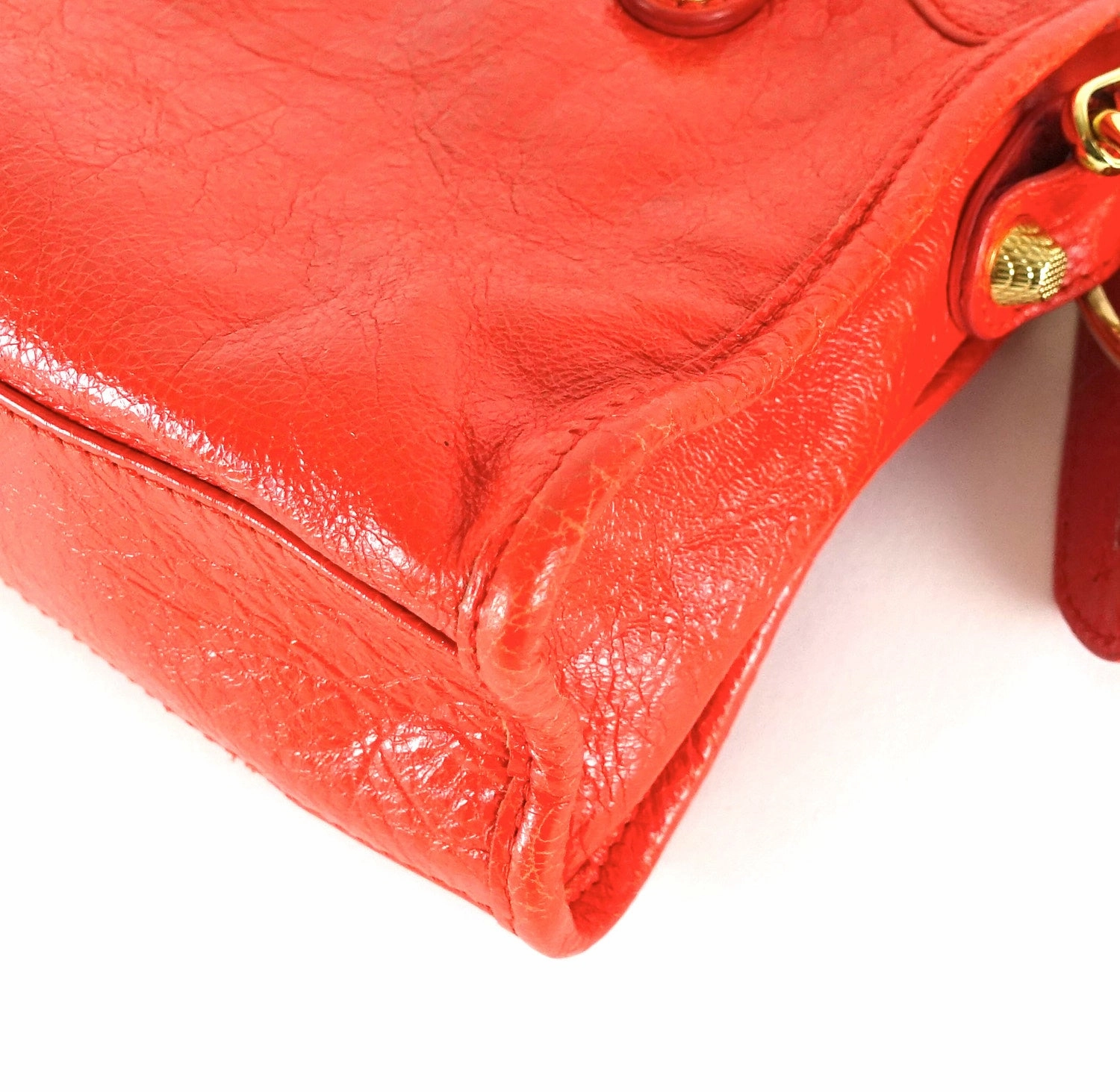 Classic Agneau Leather Mini City Bag